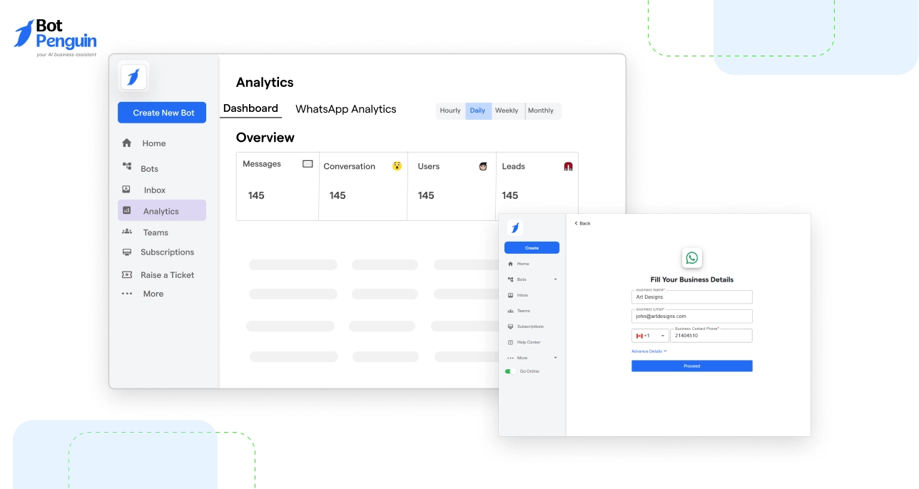 BotPenguin Dashboard
