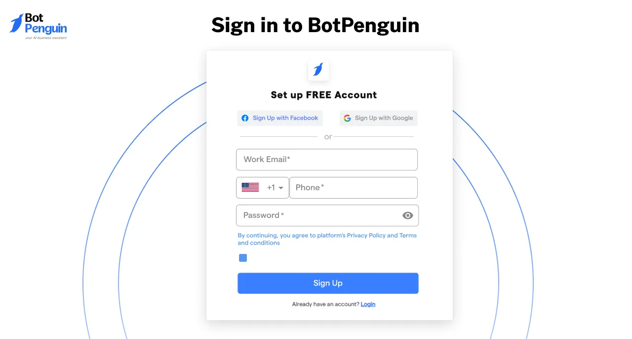 Sign in to BotPenguin