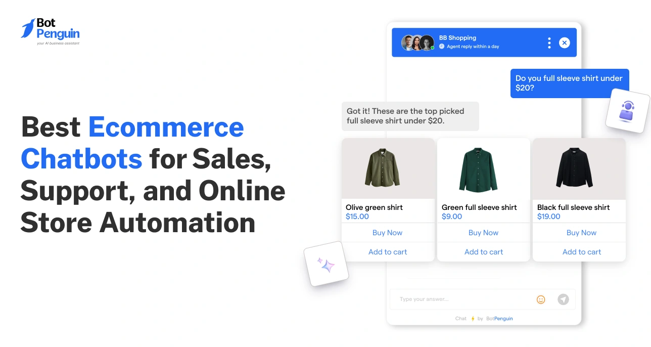 Best Ecommerce Chatbots for Sales, Support, and Online Store Automation