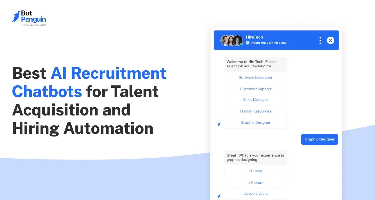 Best AI Recruitment Chatbots for Talent Acquisition and Hiring Automation
