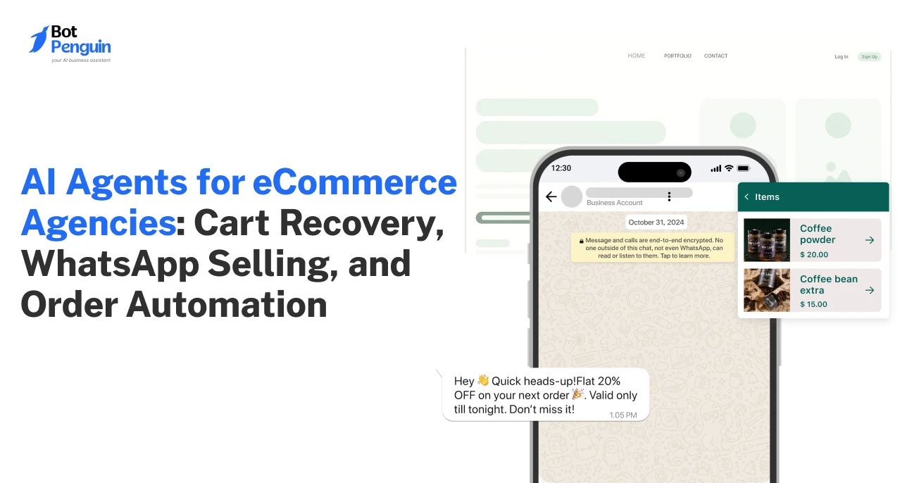 AI Agents for eCommerce Agencies_ Cart Recovery, WhatsApp Selling, and Order Automation (2026)