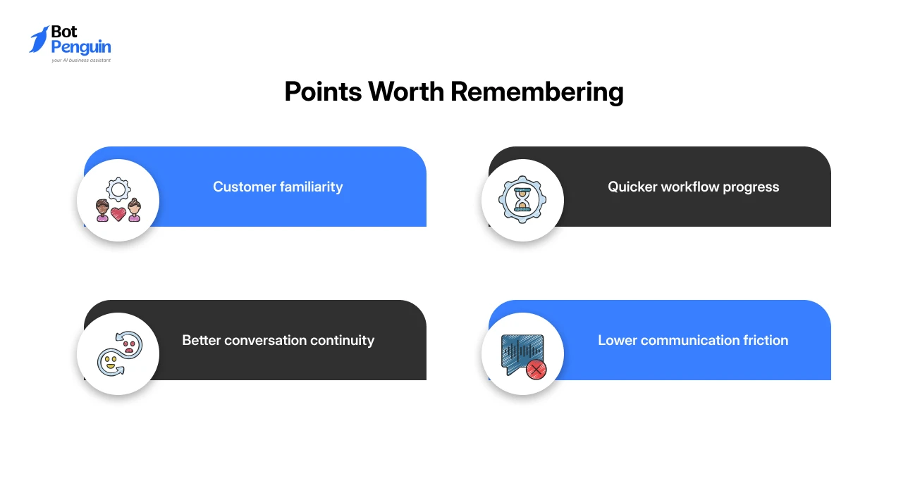 best practices for insurance WhatsApp chatbots, including customer familiarity, faster workflows, conversation continuity, and reduced communication friction.