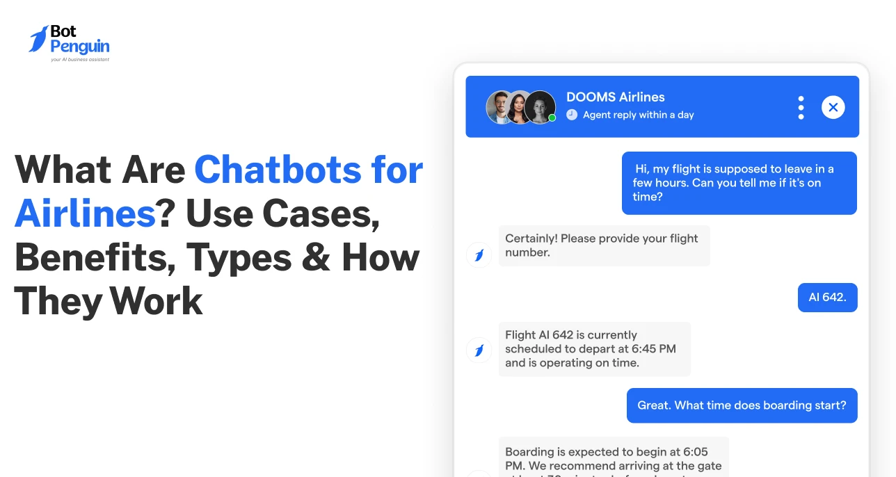 What Are Chatbots for Airlines_ Use Cases, Benefits, Types & How They Work