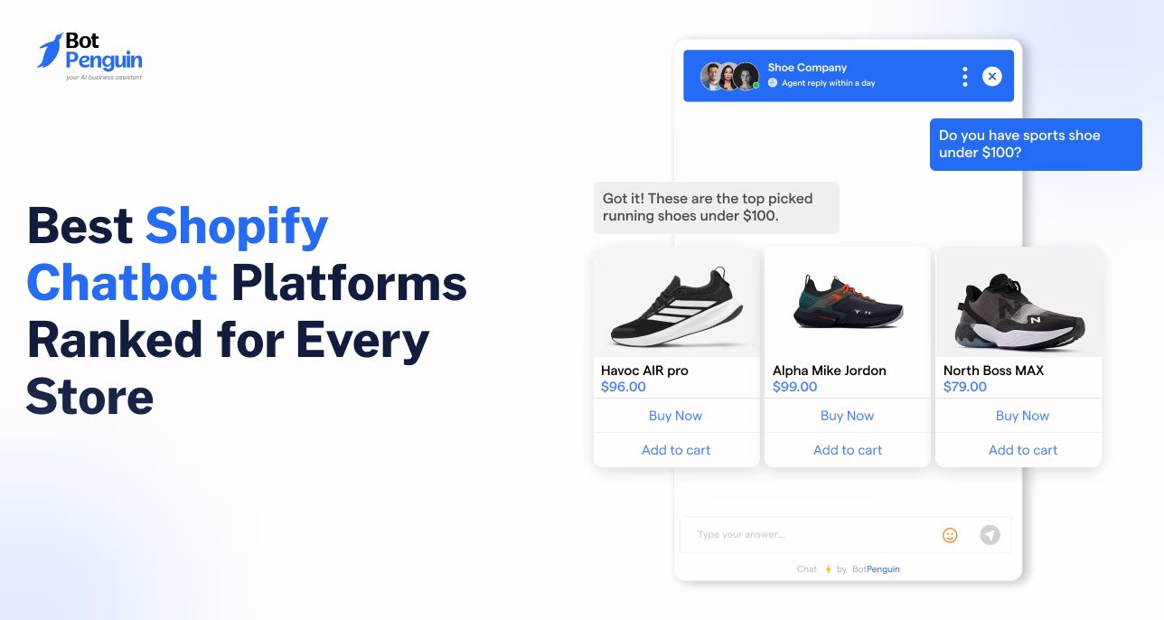 Best Shopify Chatbot Platforms Ranked for Every Store